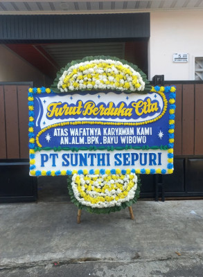 Papan Bunga Duka di Gowak